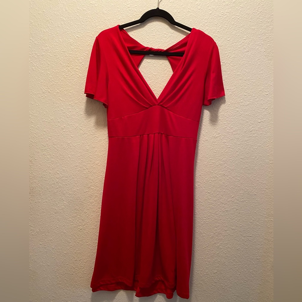 Hun Red Summer Dress (never worn). Size L